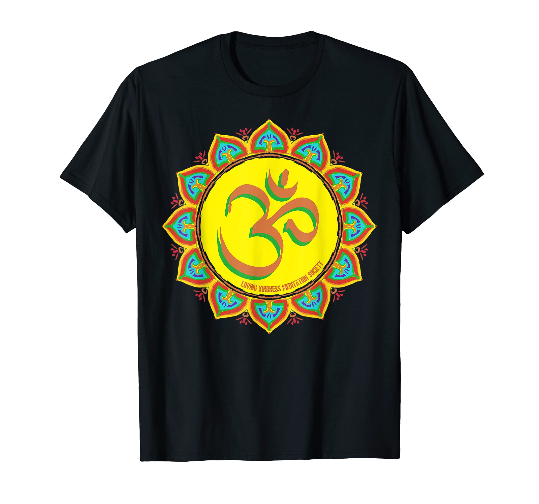 Mindfulness Om Ohm Mandala Buddhism T-Shirt - Graphic Print for Adults - T-Shirt, Sweatshirt, Hoodie