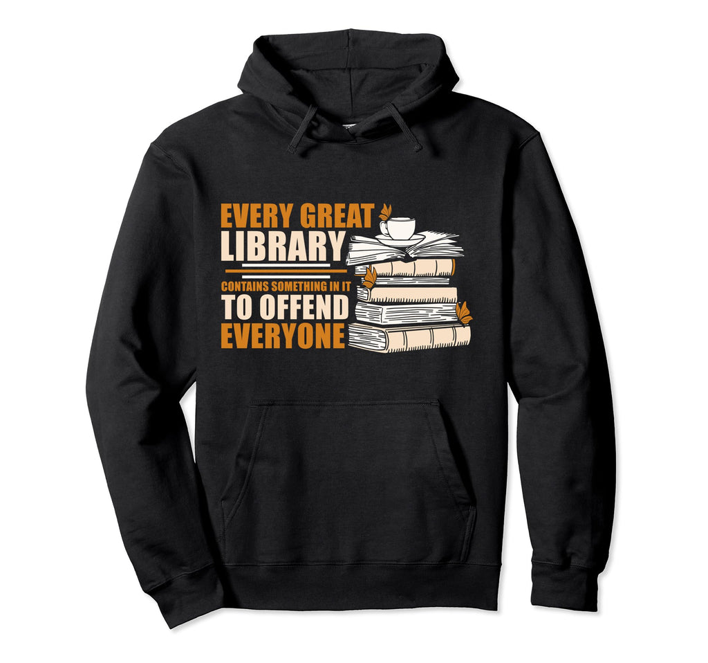 Every Day Should Be Library Day Read Book Hoodie - Graphic Print Unisex - T-Shirt, Sweatshirt, Hoodie