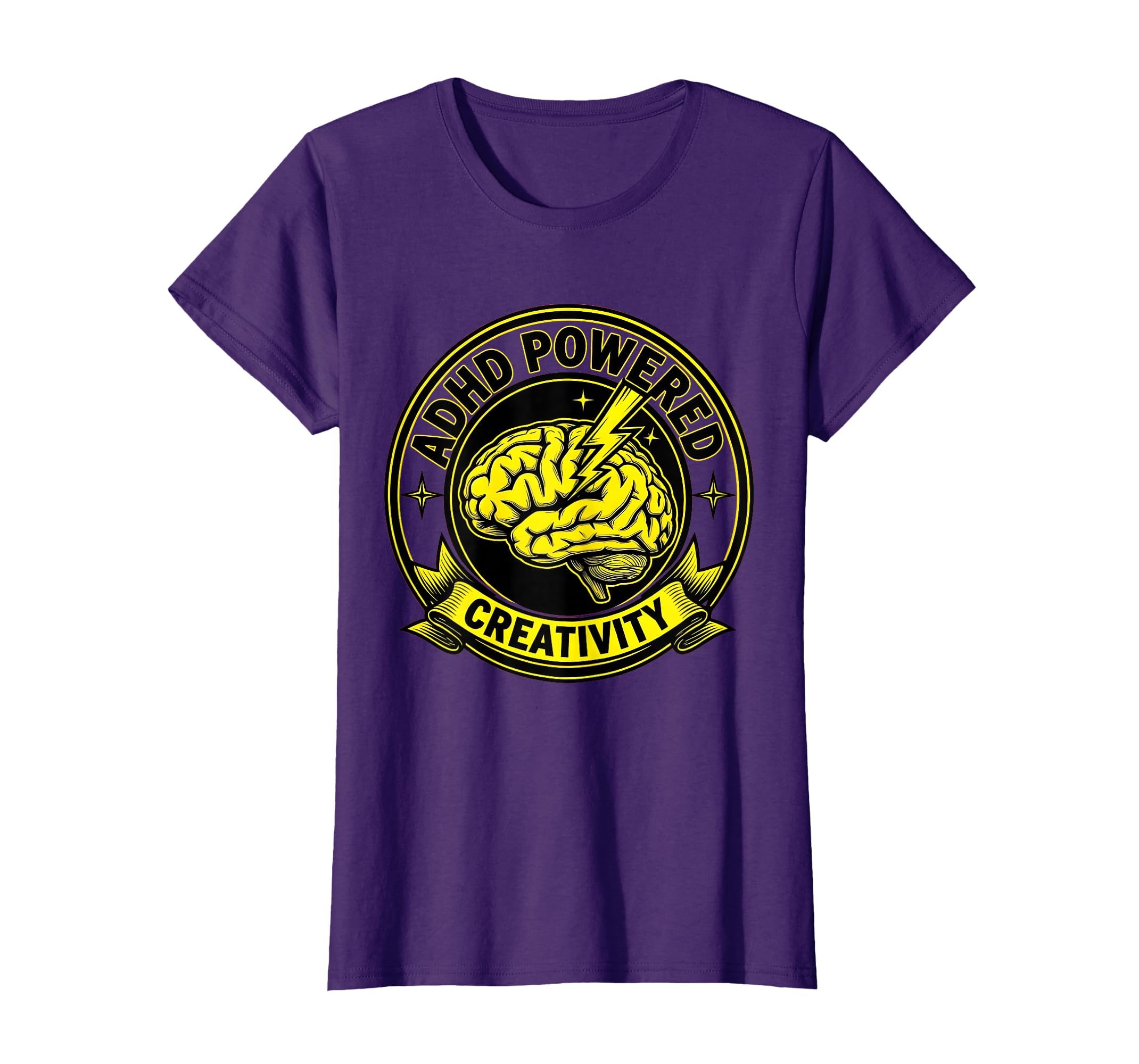 Adhd Powered Creativity Neurodiversity T-Shirt - Graphic Print Unisex - T-Shirt, Sweatshirt, Hoodie