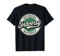 Indoorsy Antisocial Butterfly Badge T-Shirt - Custom Art Print for Adults - T-Shirt, Sweatshirt, Hoodie