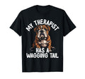 Bulldog Therapy Service Dog T-Shirt - Novelty Apparel Men Women - T-Shirt, Sweatshirt, Hoodie