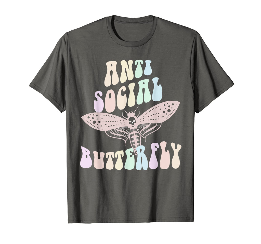 Funny Anti Social Butterfly Club Shy T-Shirt - Graphic Print Unisex - T-Shirt, Sweatshirt, Hoodie