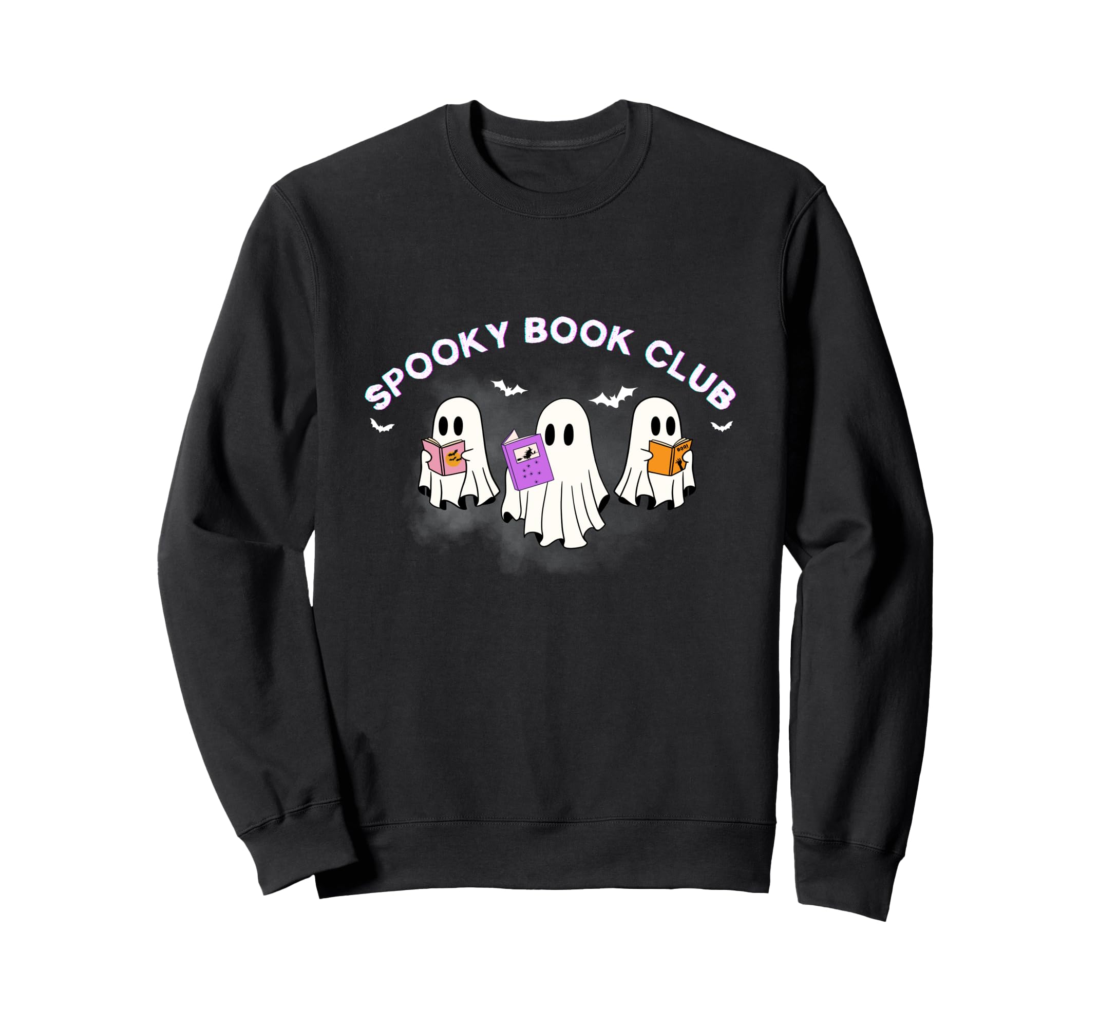 Spooky Book Club Halloween Ghosts Sweatshirt - Streetwear Style Men Women - T-Shirt, Sweatshirt, Hoodie