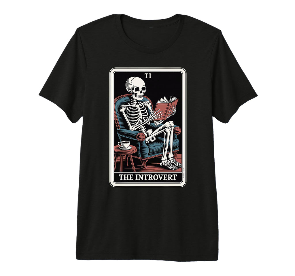 Introvert Tarot Card Indoorsy Funny T-Shirt - Fun Novelty Design Men Women - T-Shirt, Sweatshirt, Hoodie