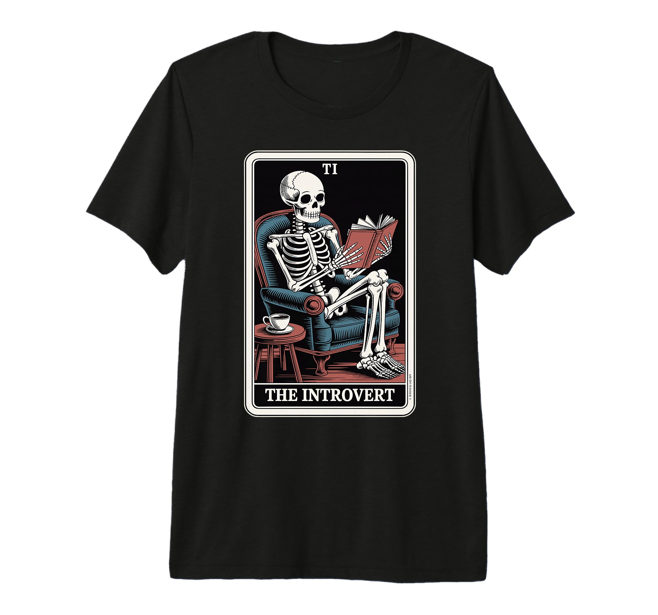 Introvert Tarot Card Indoorsy Funny T-Shirt - Fun Novelty Design Men Women - T-Shirt, Sweatshirt, Hoodie