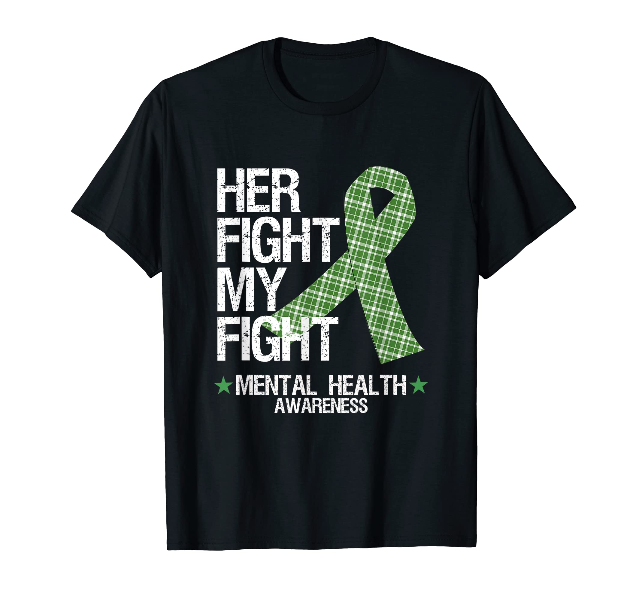 Mental Health Awareness Her Fight Is T-Shirt - Custom Art Print for Adults - T-Shirt, Sweatshirt, Hoodie