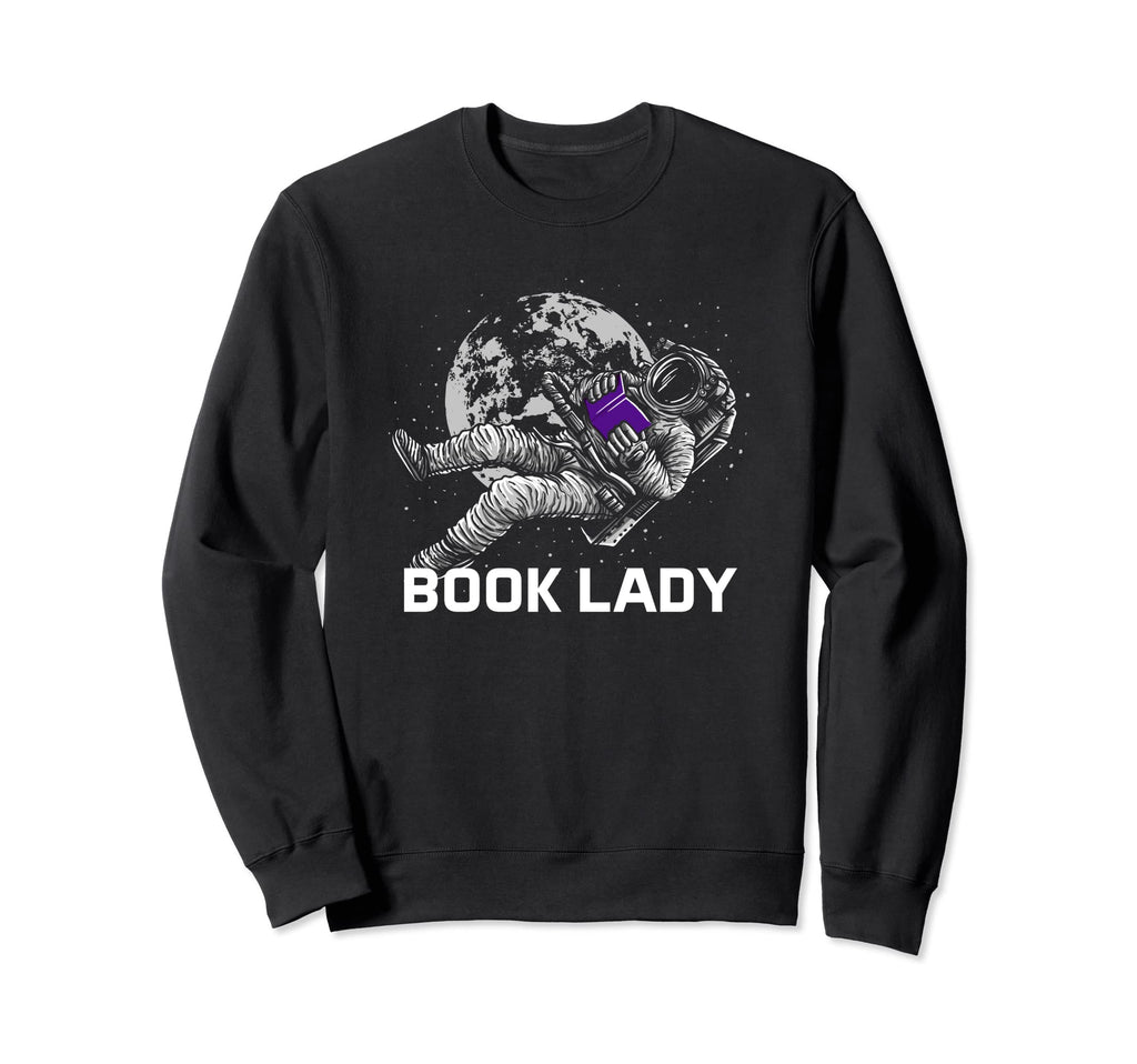 Book Lady Reading Bookworm Sweatshirt - Aesthetic Graphic Men Women - T-Shirt, Sweatshirt, Hoodie