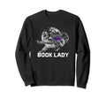 Book Lady Reading Bookworm Sweatshirt - Aesthetic Graphic Men Women - T-Shirt, Sweatshirt, Hoodie
