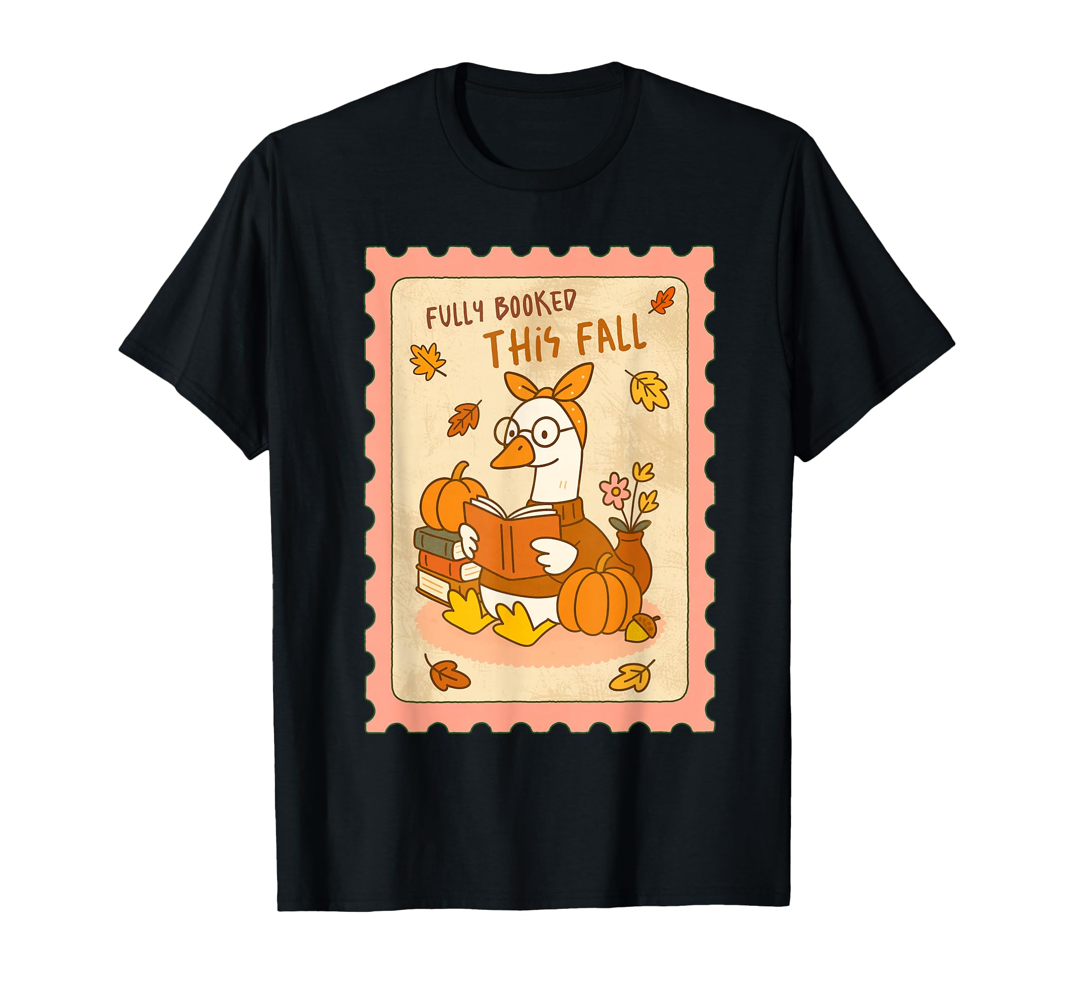 Bookish Goose Fall Book Lover T-Shirt - Trendy Graphic for Adults - T-Shirt, Sweatshirt, Hoodie