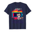 Social Battery Low Funny Tired Raccoon T-Shirt - Unique Graphic Unisex - T-Shirt, Sweatshirt, Hoodie