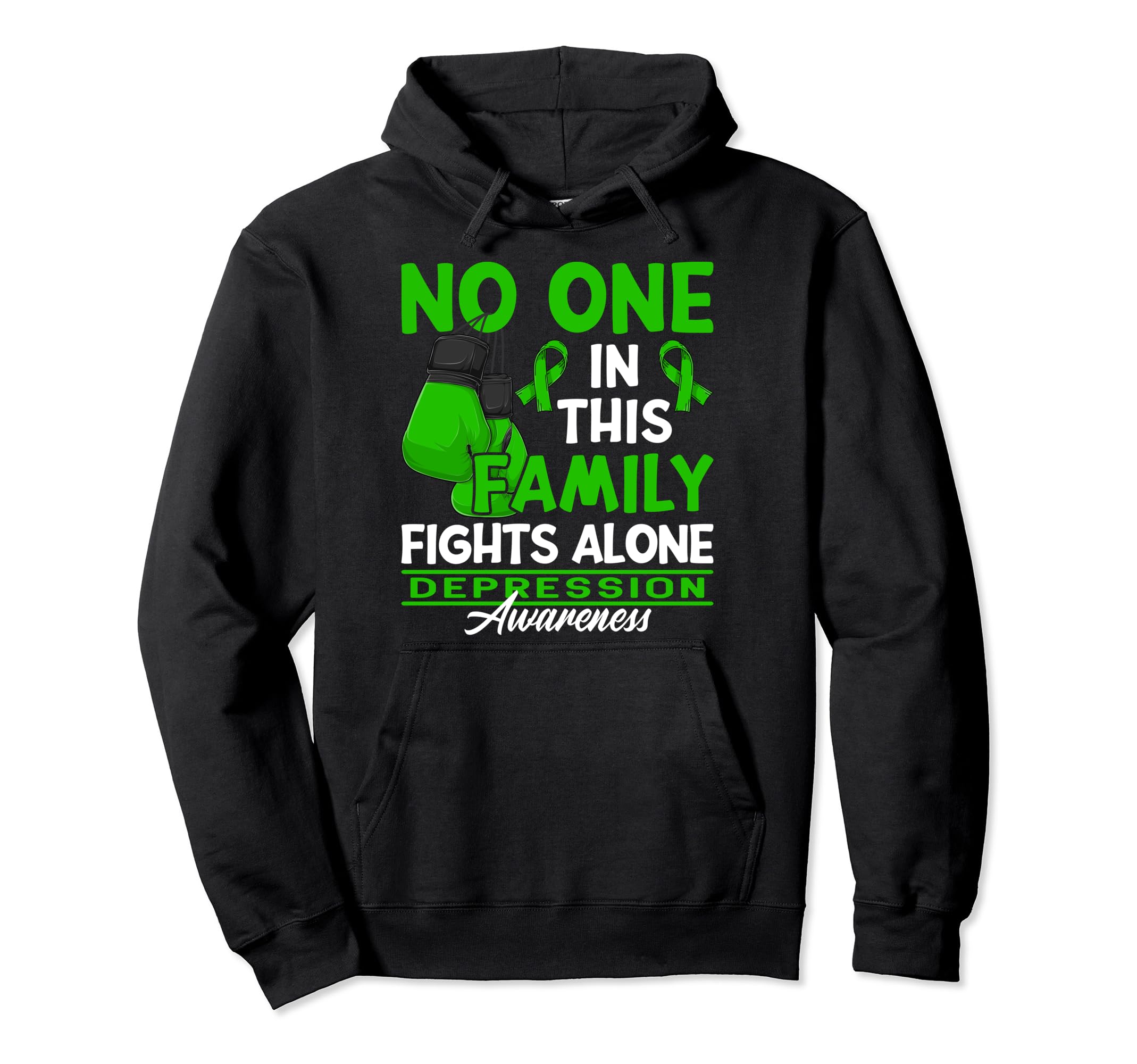 Awareness I No One This Family Fights Hoodie - Streetwear Style for Adults - T-Shirt, Sweatshirt, Hoodie