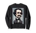 Edgar Allan Poe Caricature Sweatshirt - Streetwear Style for Adults - T-Shirt, Sweatshirt, Hoodie