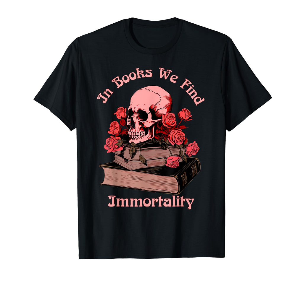 Books And Skull Bibliophile Books We T-Shirt - Graphic Print Men Women - T-Shirt, Sweatshirt, Hoodie