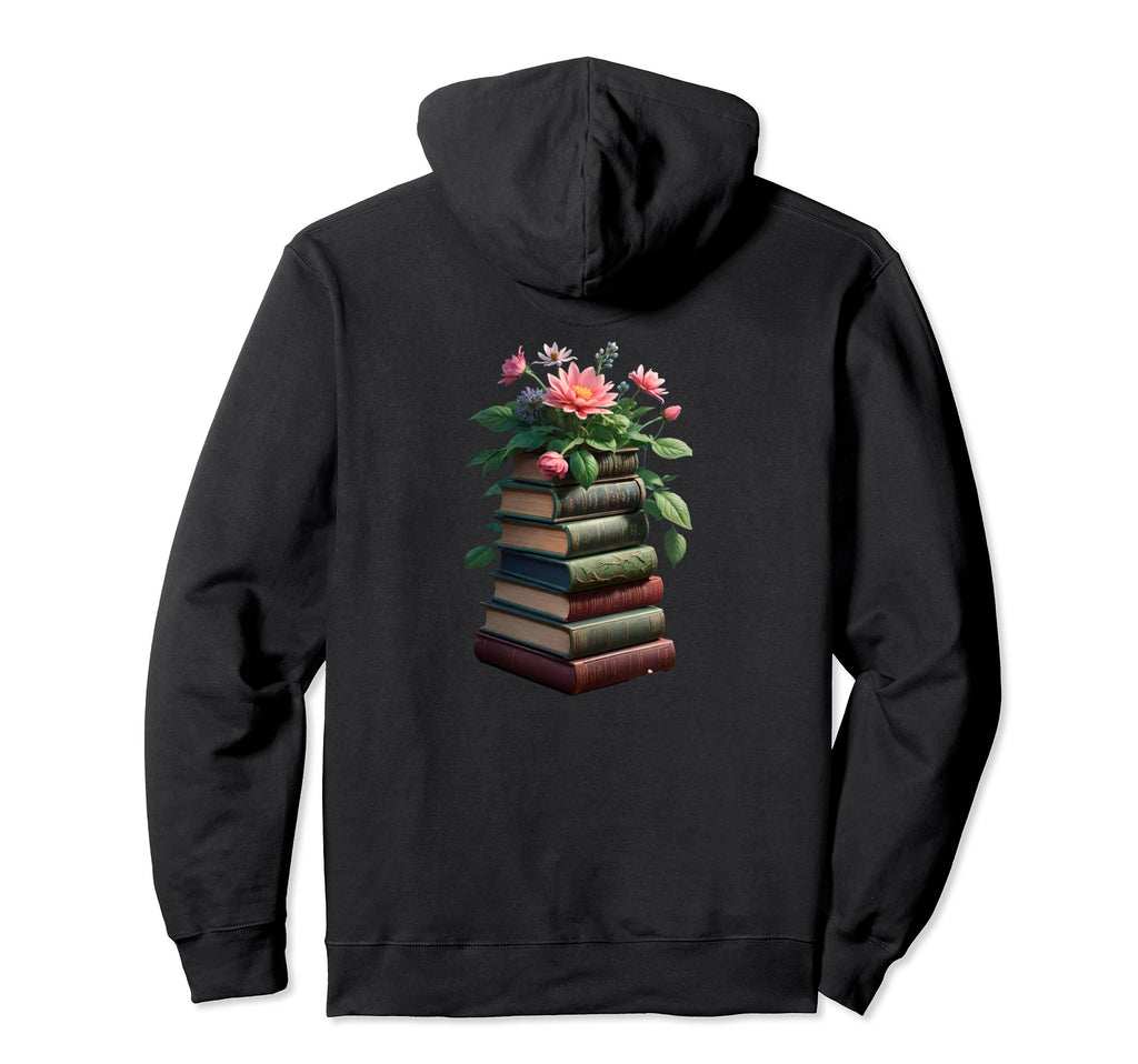 Book Worm Book Stack Reading Addict Hoodie - Streetwear Style Men Women - T-Shirt, Sweatshirt, Hoodie