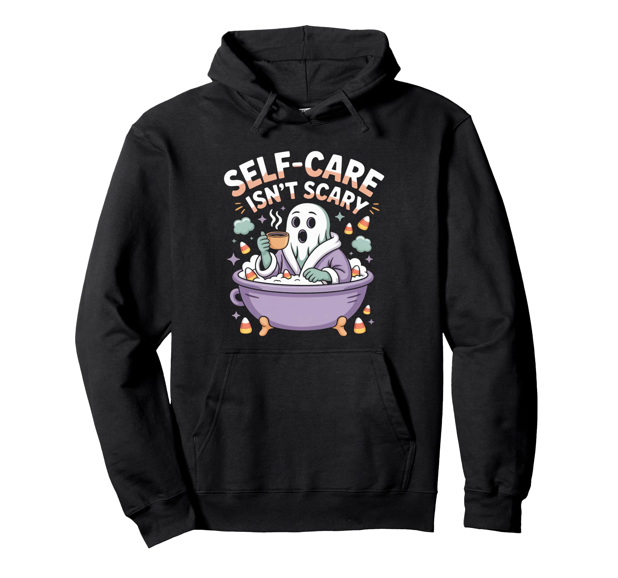 Self Care Isnt Scary Halloween Hoodie - Custom Art Print for Adults - T-Shirt, Sweatshirt, Hoodie