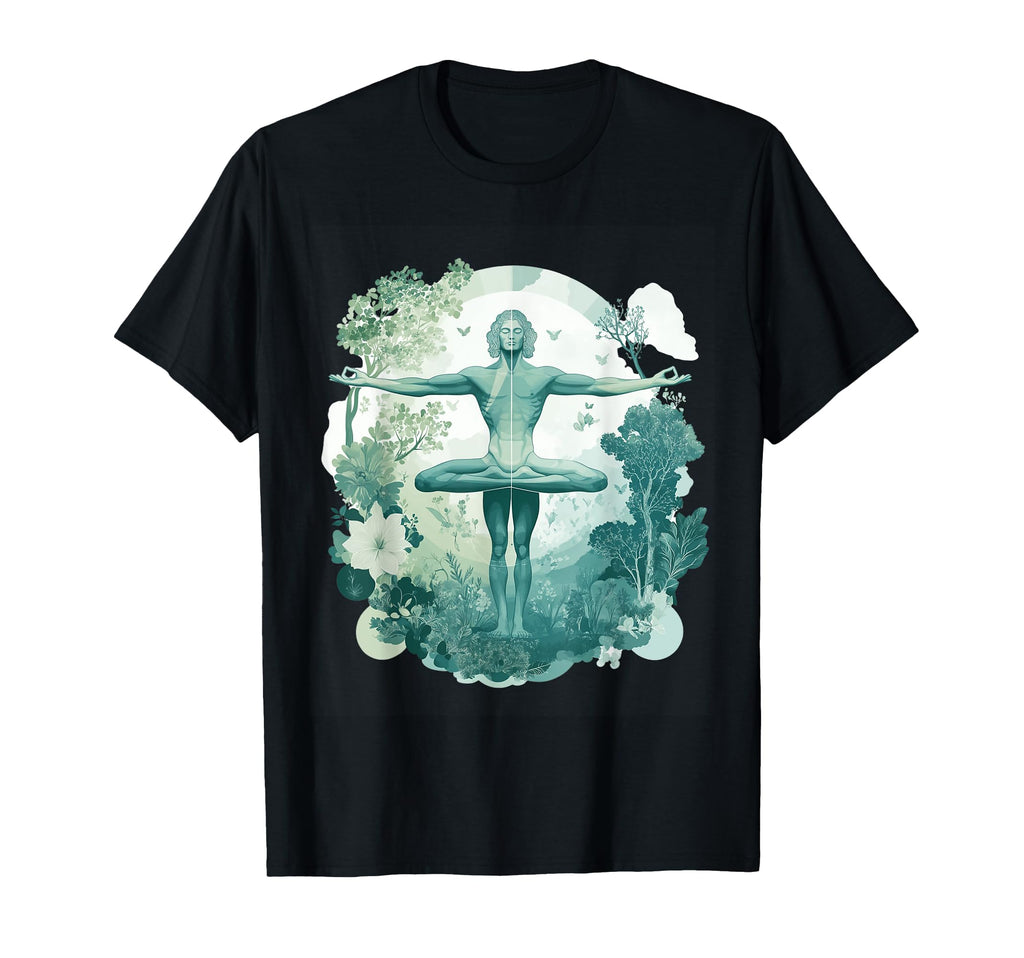 Serene Yoga Meditation Surrounded T-Shirt - Fun Novelty Design Unisex - T-Shirt, Sweatshirt, Hoodie