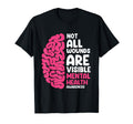 Mental Health Not All Wounds Visible T-Shirt - Minimalist Print Unisex - T-Shirt, Sweatshirt, Hoodie