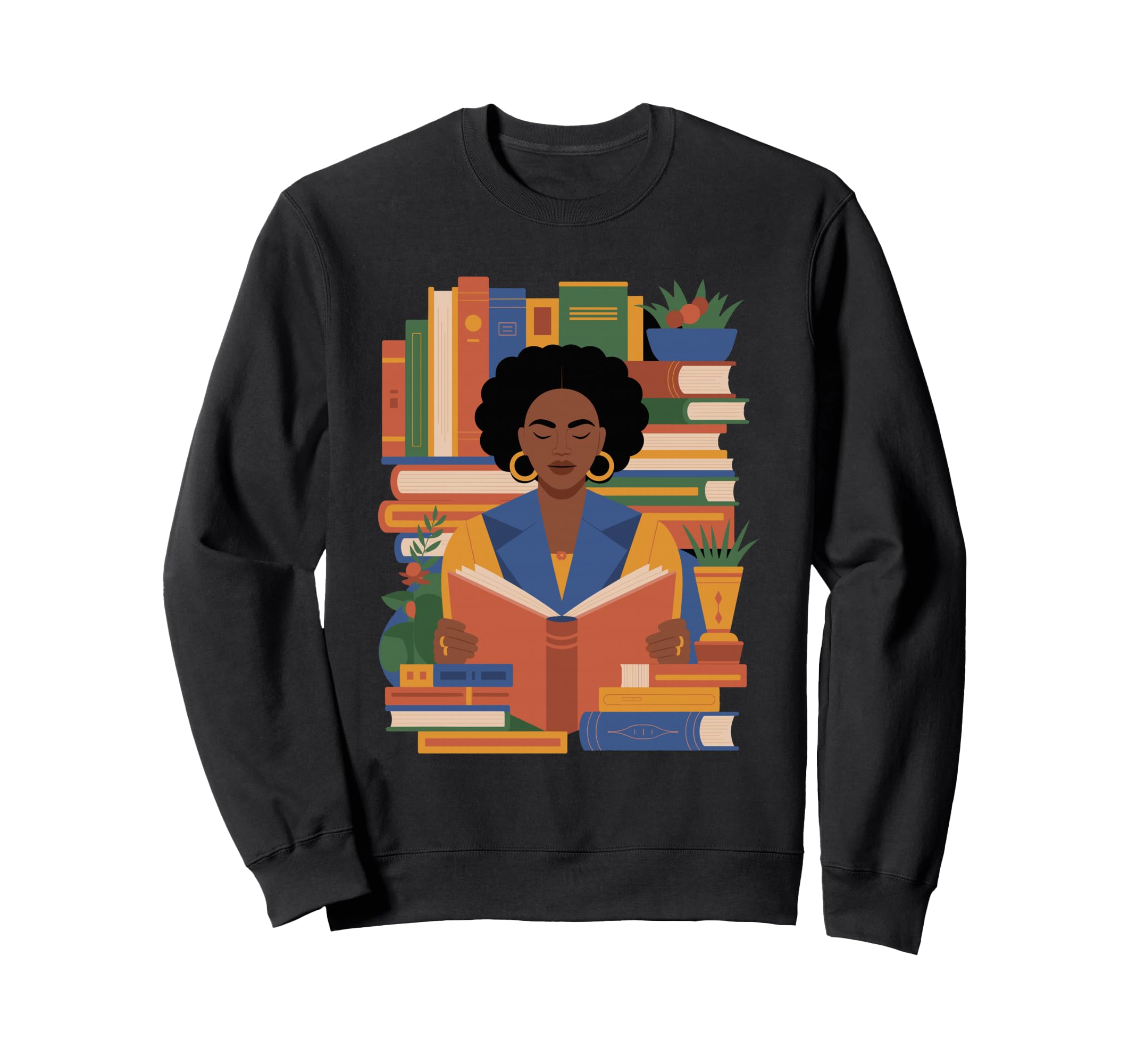 Colorful Geometric Reader Pop Art Sweatshirt - Fun Novelty Design Unisex - T-Shirt, Sweatshirt, Hoodie