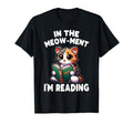 Reading Book Cat Library Reading Teacher T-Shirt - Novelty Apparel Unisex - T-Shirt, Sweatshirt, Hoodie