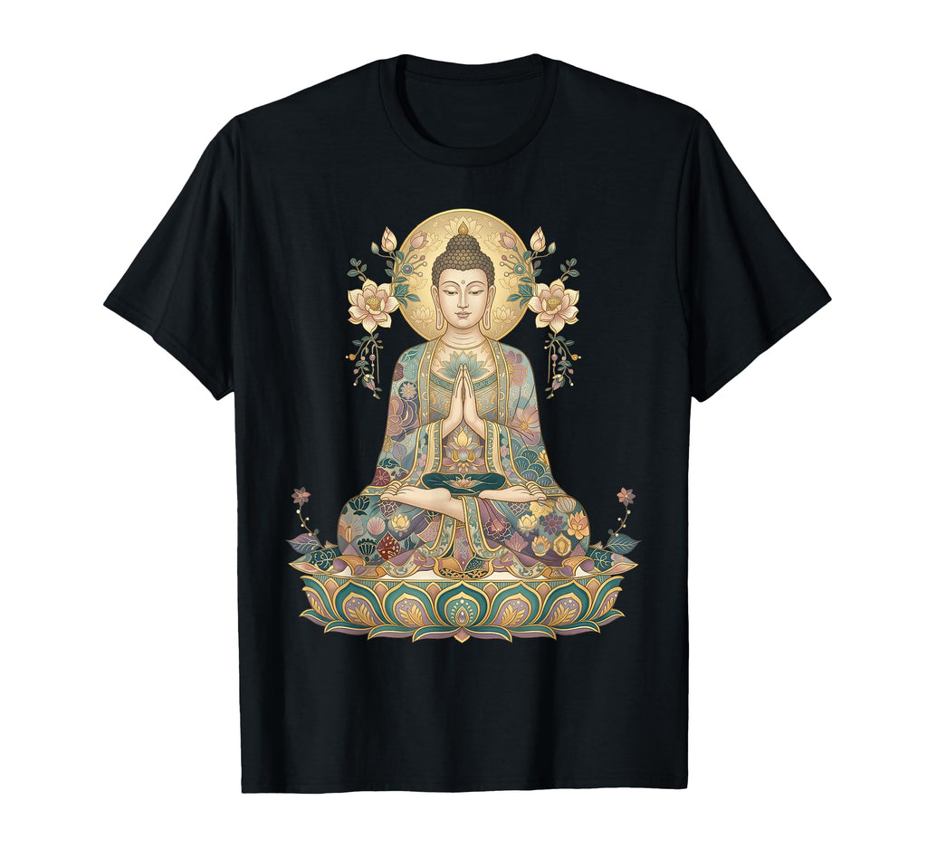 Buddha Statue Yoga Buddhism Zen T-Shirt - Minimalist Print Unisex - T-Shirt, Sweatshirt, Hoodie