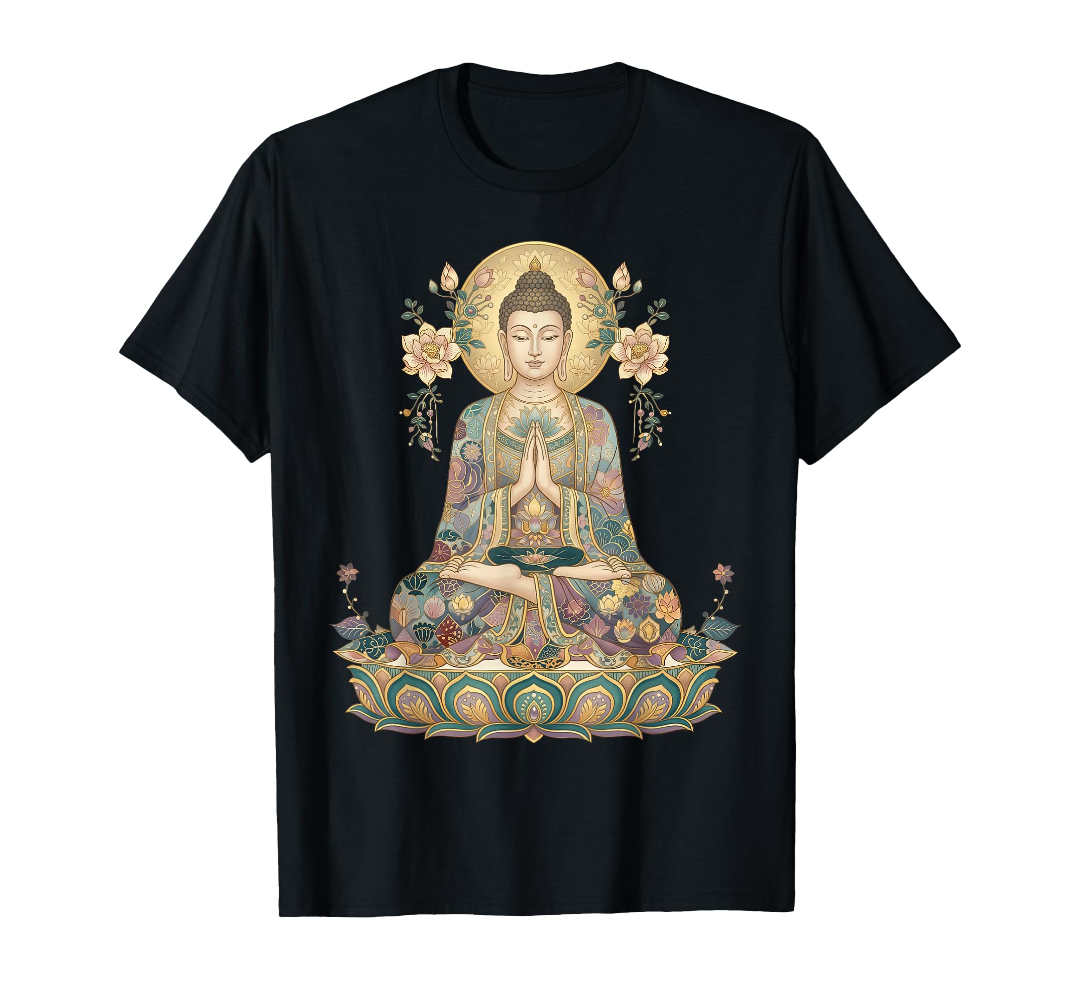 Buddha Statue Yoga Buddhism Zen T-Shirt - Minimalist Print Unisex - T-Shirt, Sweatshirt, Hoodie