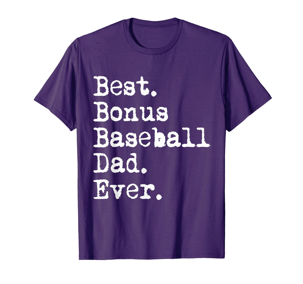 Best Bonus Baseball Dad Ever Stepdad From T-Shirt - Trendy Graphic Unisex - T-Shirt, Sweatshirt, Hoodie
