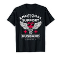 Emotional Support Husband Do Not Pet T-Shirt - Minimalist Print Men Women - T-Shirt, Sweatshirt, Hoodie