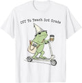 Off to Teach 3rd Grade Teacher Frog Funny Back to School T-Shirt Unisex T-shirt, Sweatshirt, Hoodie, Long Sleeve Tee - T-Shirt, Sweatshirt, Hoodie