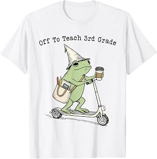 Off to Teach 3rd Grade Teacher Frog Funny Back to School T-Shirt Unisex T-shirt, Sweatshirt, Hoodie, Long Sleeve Tee - T-Shirt, Sweatshirt, Hoodie