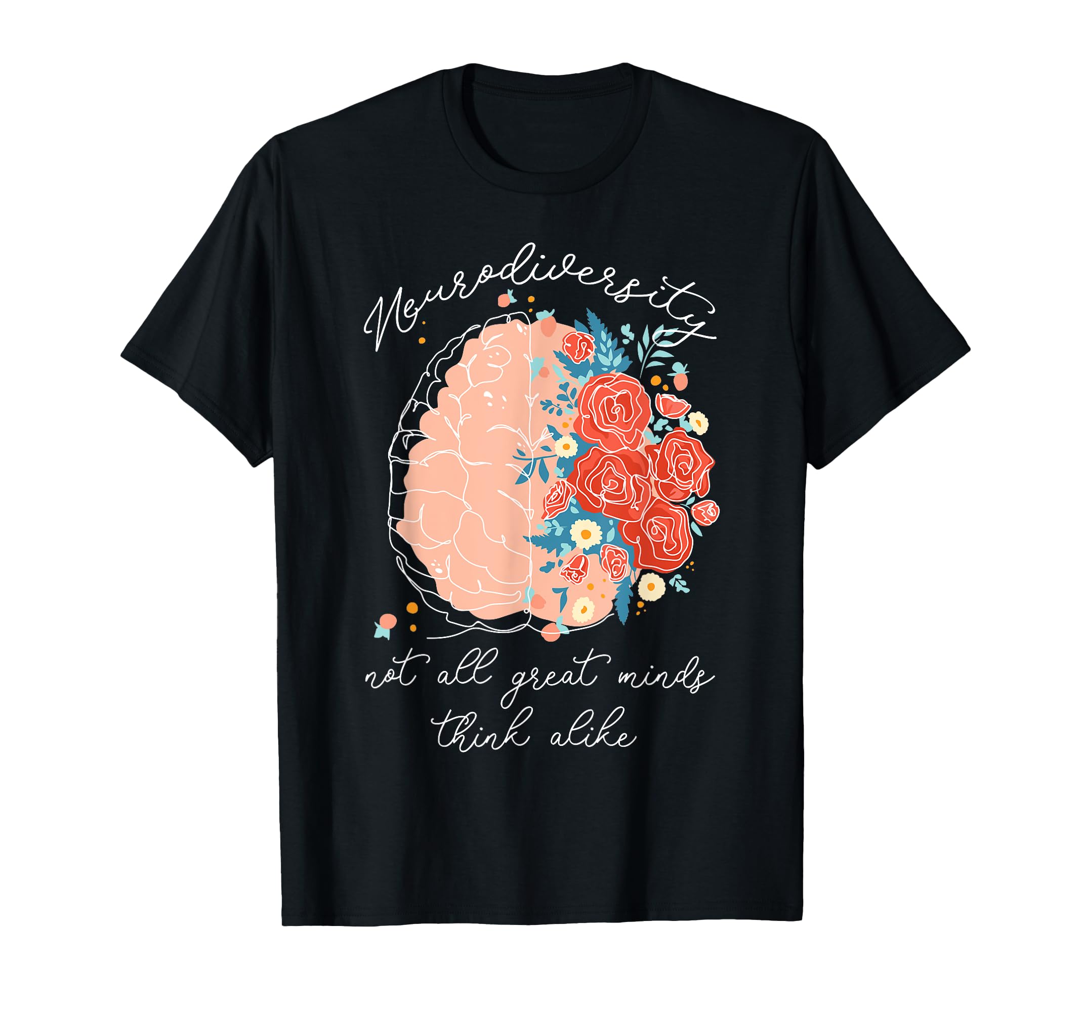 Not All Great Minds Think Alike Brain T-Shirt - Unique Graphic for Adults - T-Shirt, Sweatshirt, Hoodie