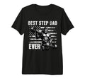 Best Step Dad Ever Fathers Day Bigfoot T-Shirt - Custom Art Print Unisex - T-Shirt, Sweatshirt, Hoodie