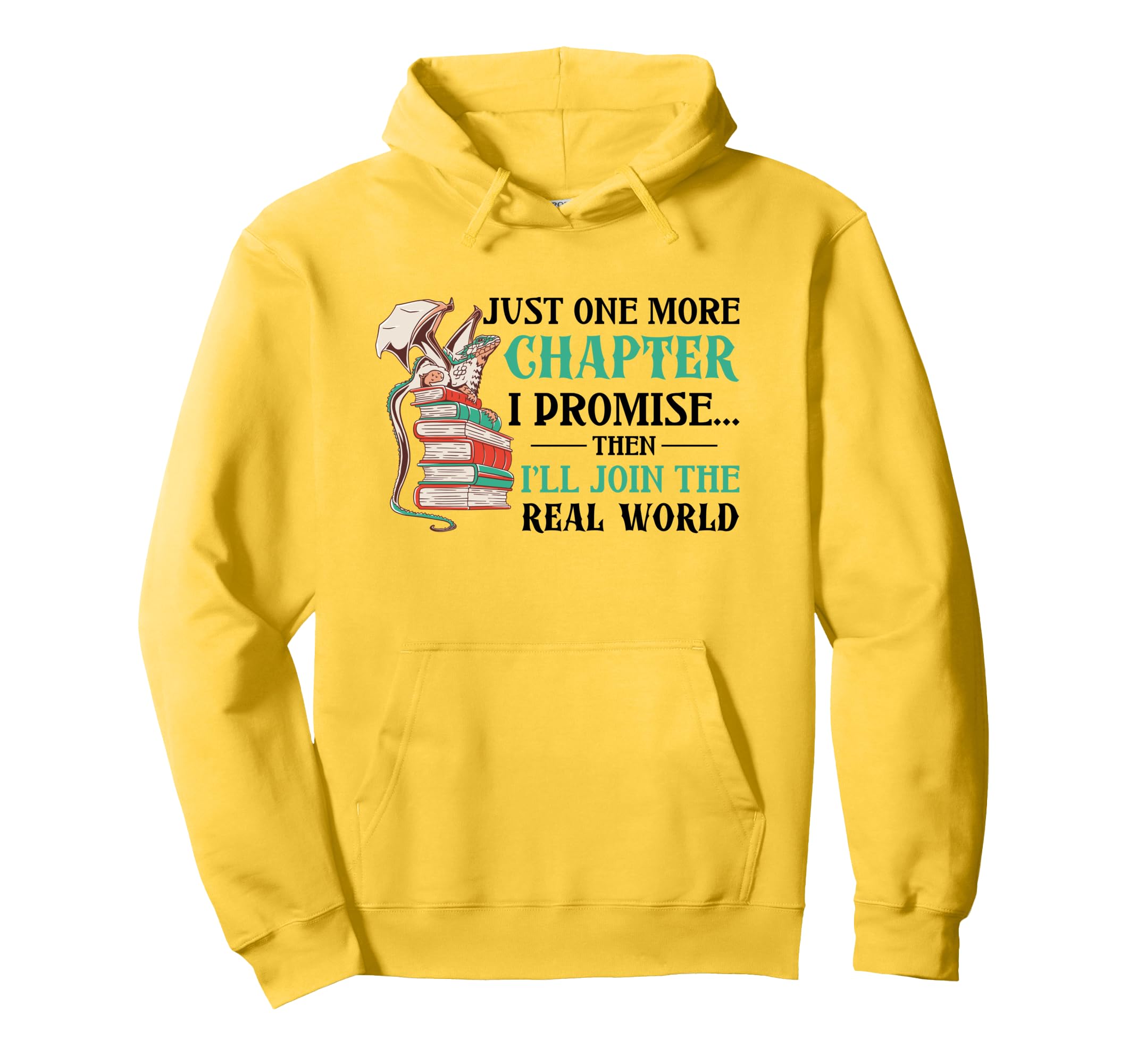 Reading Dragon Booktok Book Lover Book Dragon Hoodie - Graphic Print Unisex - T-Shirt, Sweatshirt, Hoodie