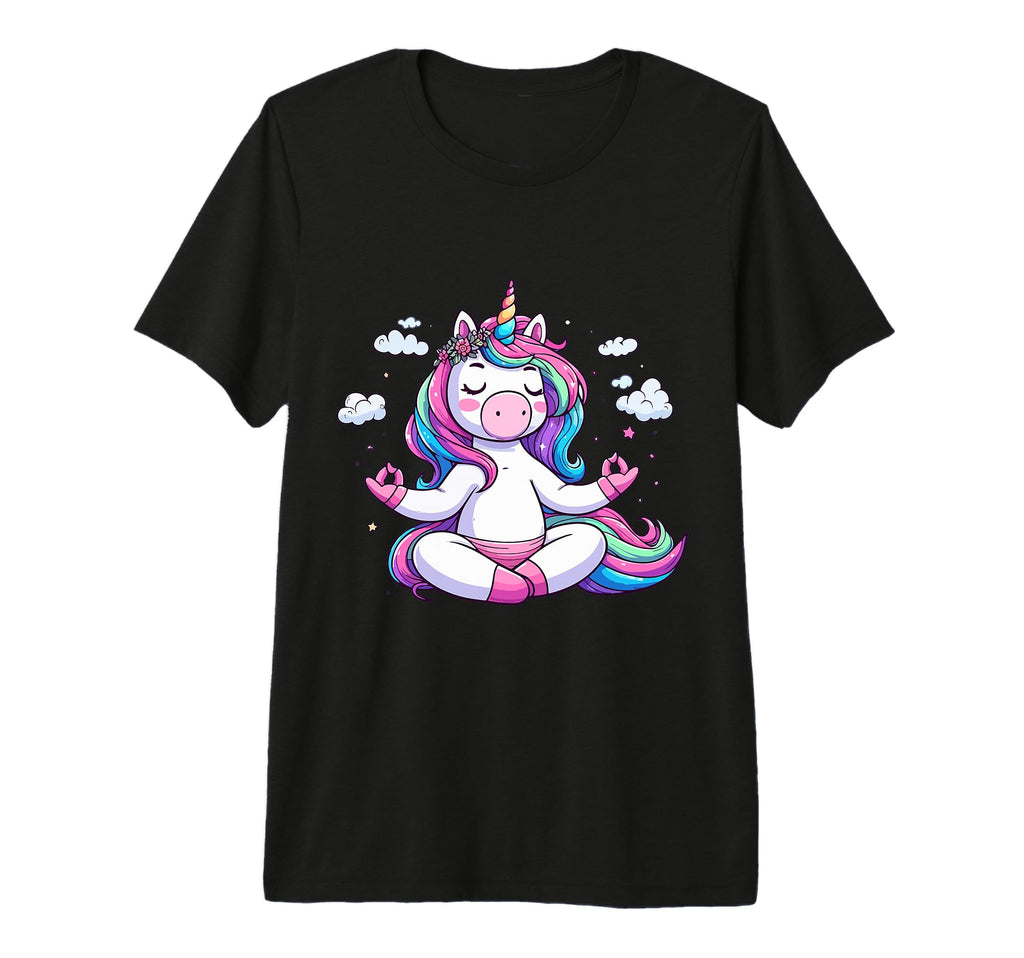 Meditation Unicorn Yoga Pose T-Shirt - Custom Art Print for Adults - T-Shirt, Sweatshirt, Hoodie