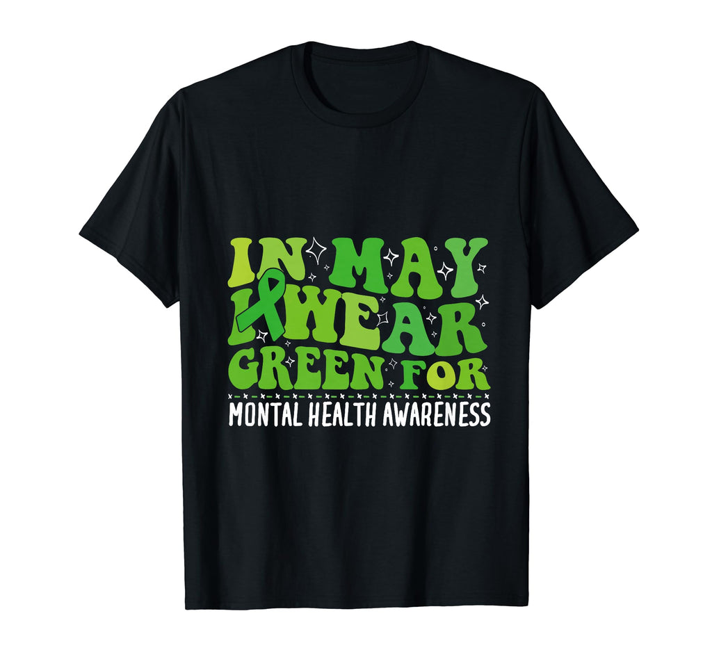 I Wear Green Mental Health Awareness T-Shirt - Minimalist Print Unisex - T-Shirt, Sweatshirt, Hoodie