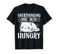 Hungry Overthinker Food Anxiety Emotional Hoodie - Graphic Print Men Women - T-Shirt, Sweatshirt, Hoodie