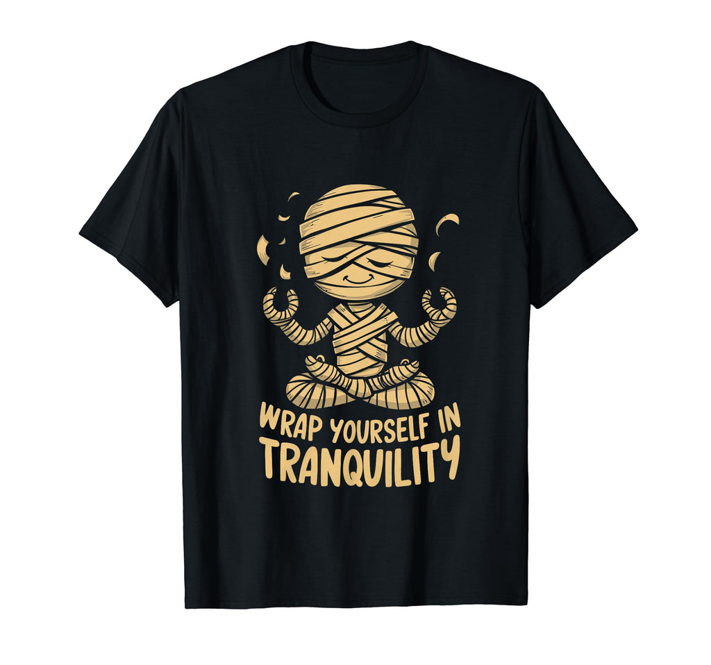 Ghost Monster Meditation Mindfulness T-Shirt - Casual Everyday Wear Unisex - T-Shirt, Sweatshirt, Hoodie