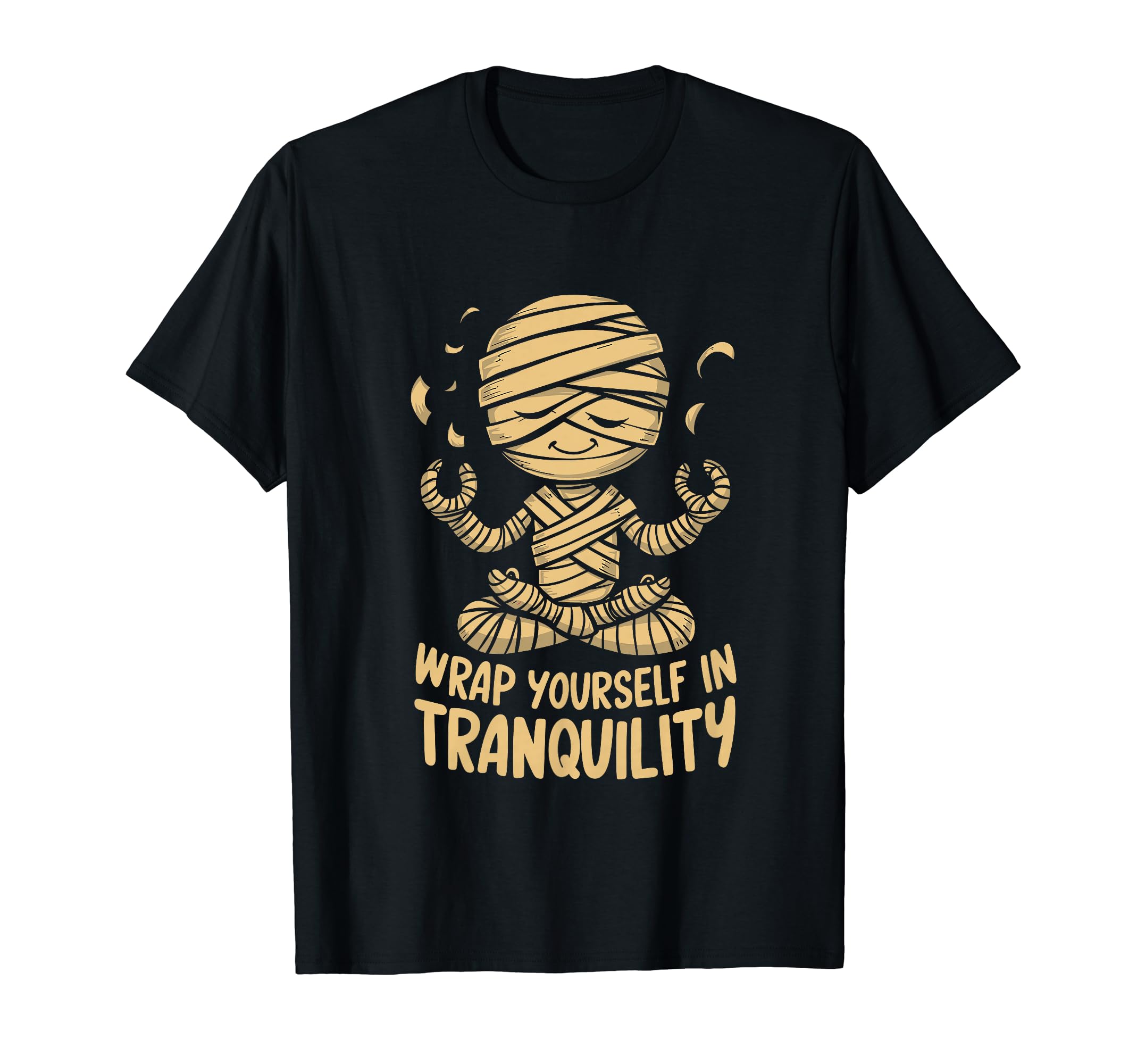 Ghost Monster Meditation Mindfulness T-Shirt - Casual Everyday Wear Unisex - T-Shirt, Sweatshirt, Hoodie