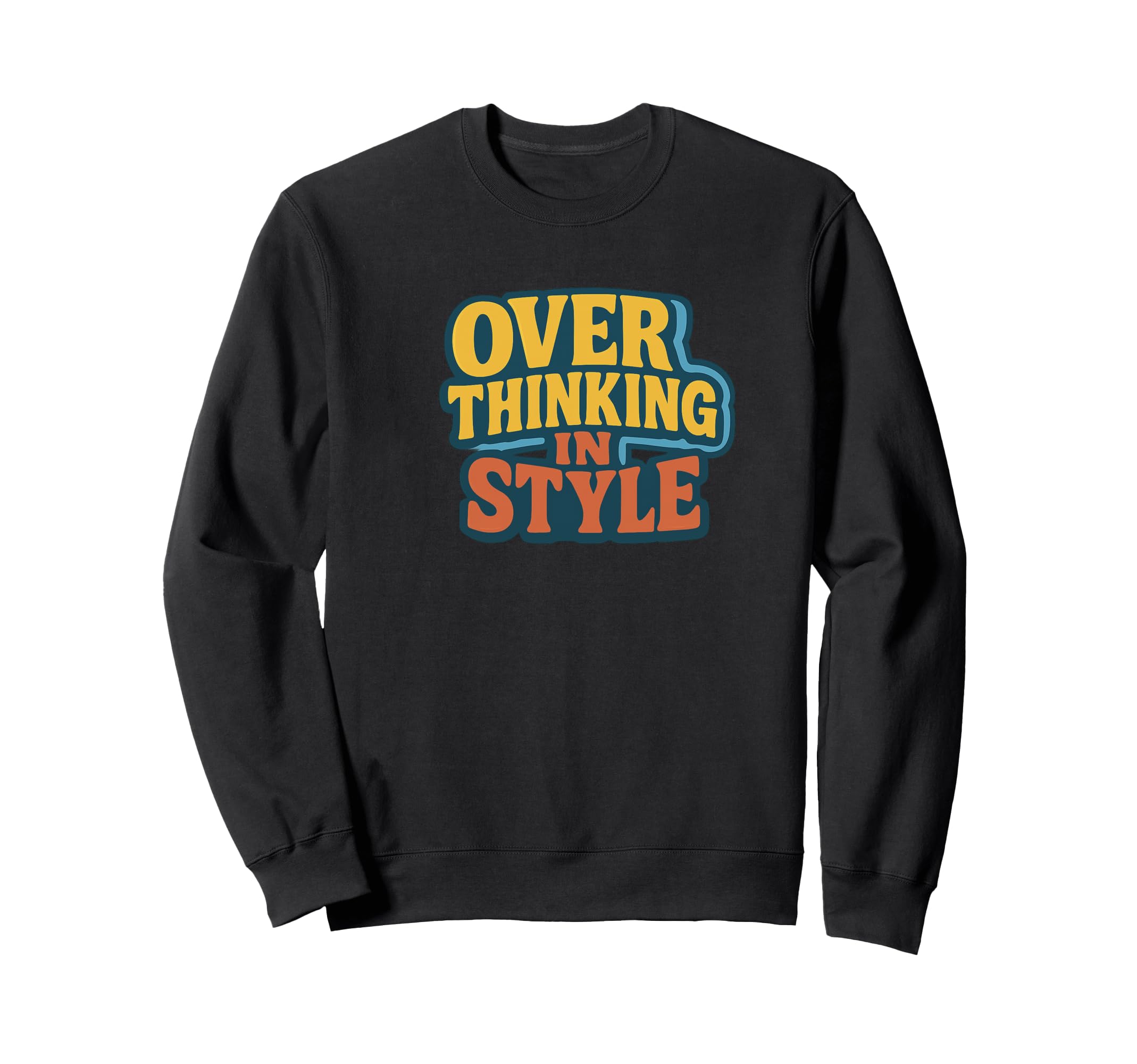 Certified Overthinker Anxious Brains Sweatshirt - Trendy Graphic for Adults - T-Shirt, Sweatshirt, Hoodie