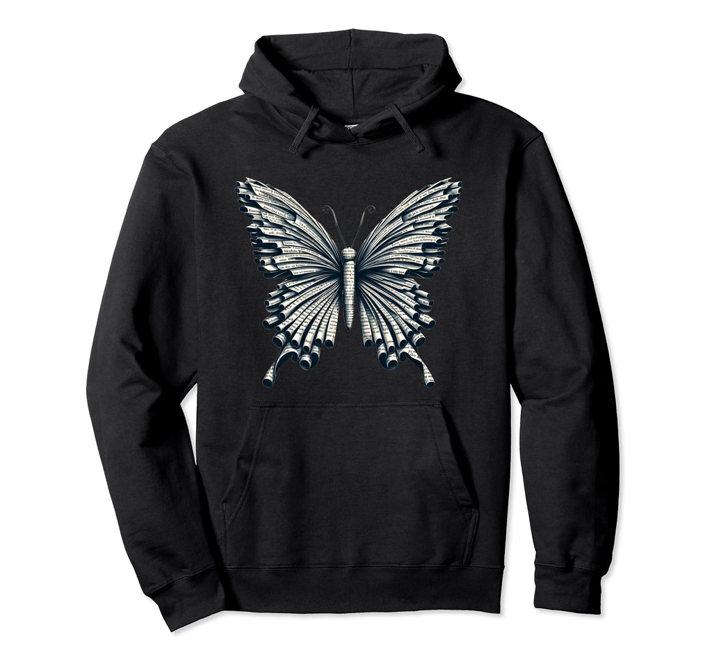 Books Butterfly Book Lover Reading Hoodie - Trendy Graphic for Adults - T-Shirt, Sweatshirt, Hoodie