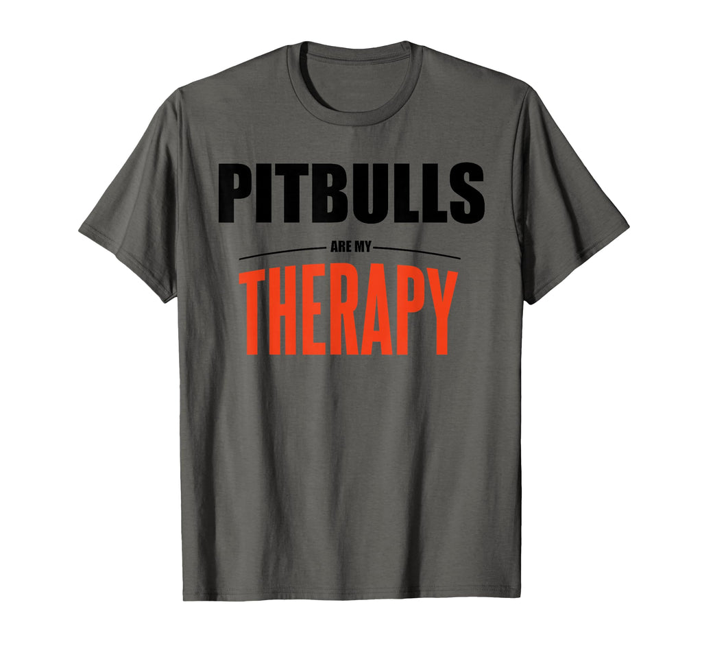 Pitbulls Are My Therapy Funny Dog T-Shirt - Minimalist Print Men Women - T-Shirt, Sweatshirt, Hoodie