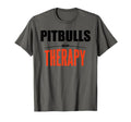 Pitbulls Are My Therapy Funny Dog T-Shirt - Minimalist Print Men Women - T-Shirt, Sweatshirt, Hoodie