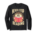 Nerd Hedgehog Wearing Eyeglasses Sweatshirt - Custom Art Print Men Women - T-Shirt, Sweatshirt, Hoodie