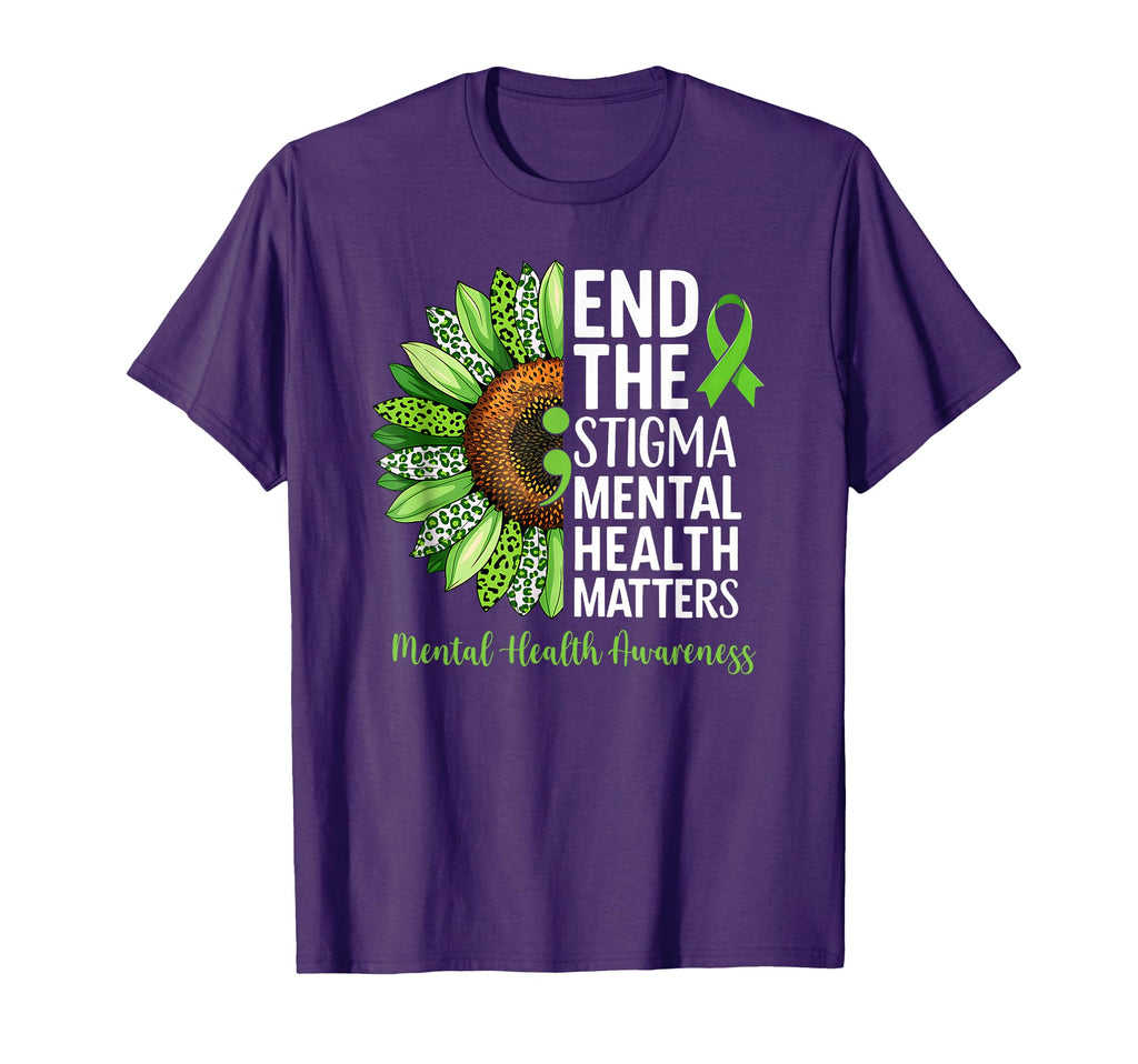 End Stigma Mental Health Matters T-Shirt - Streetwear Style Men Women - T-Shirt, Sweatshirt, Hoodie