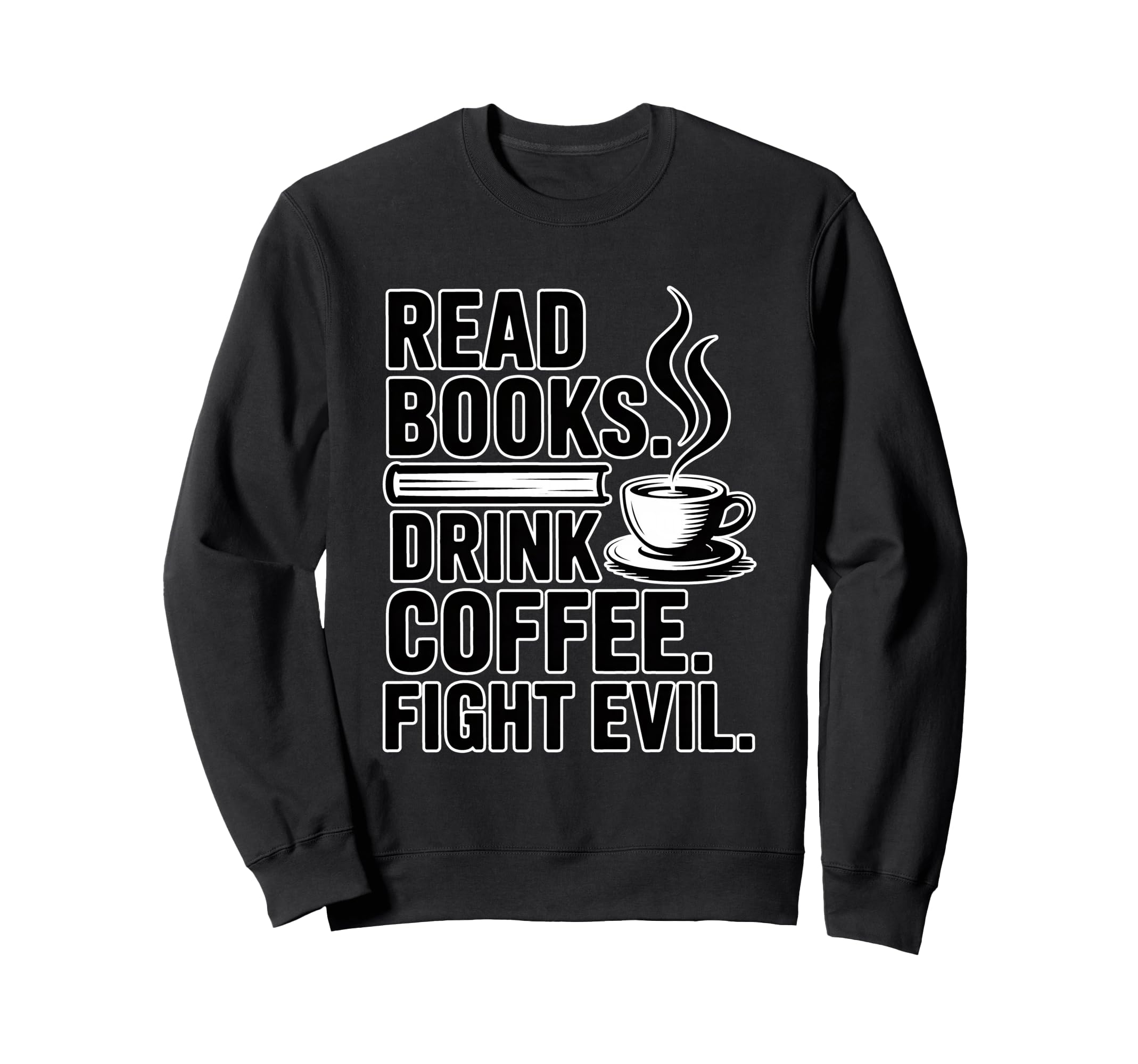 I Run Coffee And Books Sweatshirt - Custom Art Print Unisex - T-Shirt, Sweatshirt, Hoodie