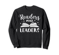 Readers Make Leaders Bookworm Sweatshirt - Minimalist Print Men Women - T-Shirt, Sweatshirt, Hoodie