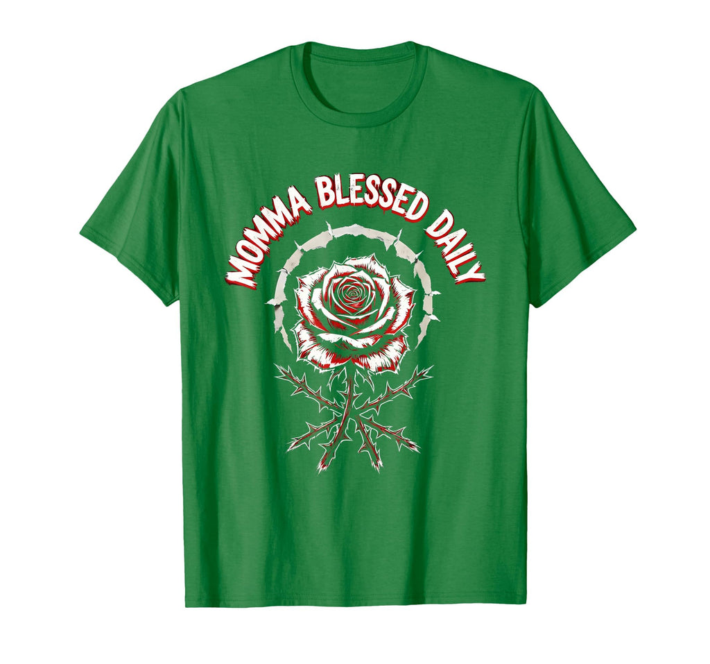 Momma Blessed Daily Faith And Gratitude T-Shirt - Aesthetic Graphic Unisex - T-Shirt, Sweatshirt, Hoodie