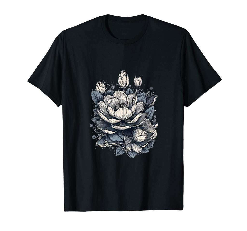 Yoga Lotus Flowers Buddhism Meditation T-Shirt - Unique Graphic for Adults - T-Shirt, Sweatshirt, Hoodie