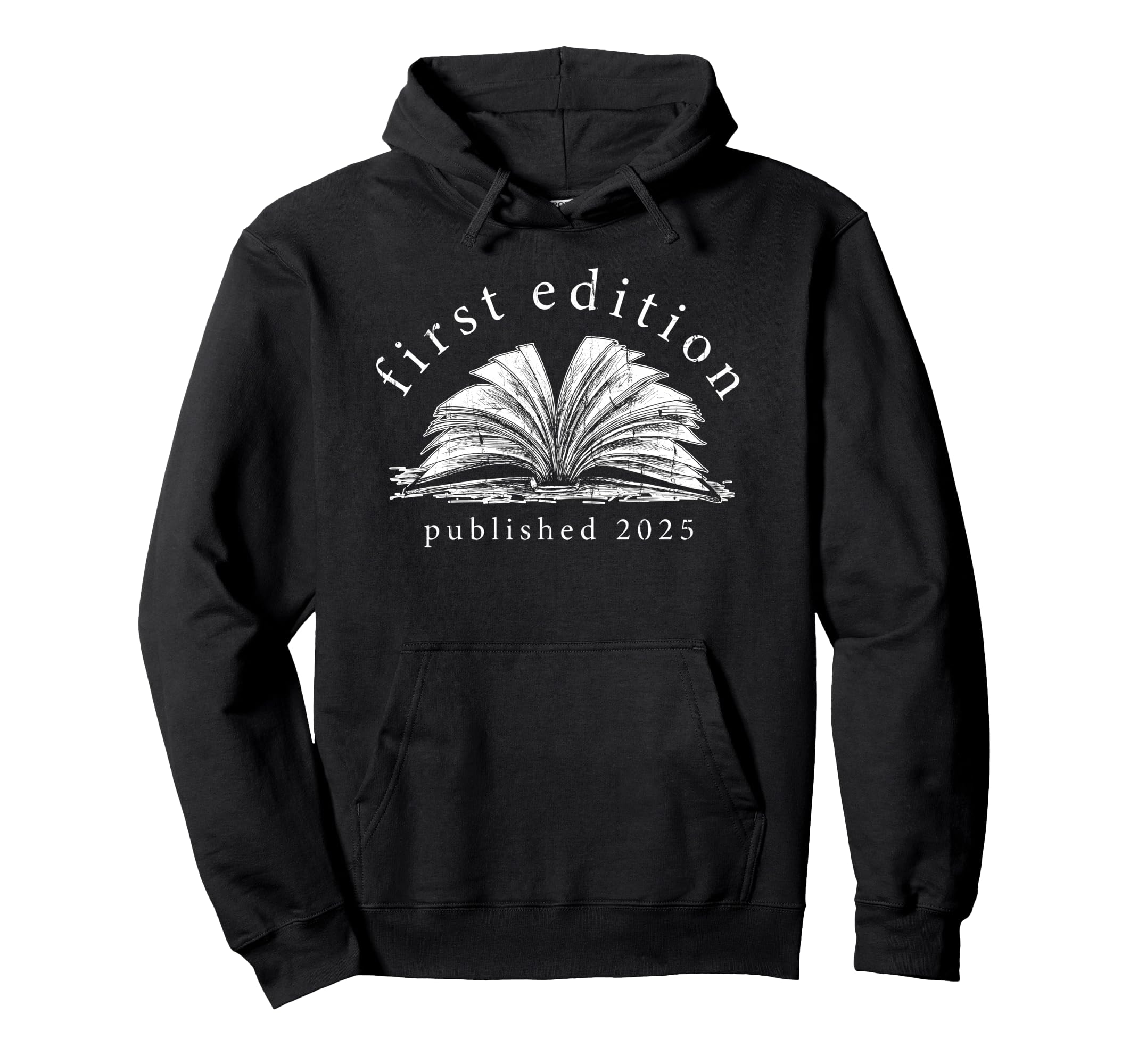 First Published 2025 Littlest Book Hoodie - Minimalist Print Men Women - T-Shirt, Sweatshirt, Hoodie