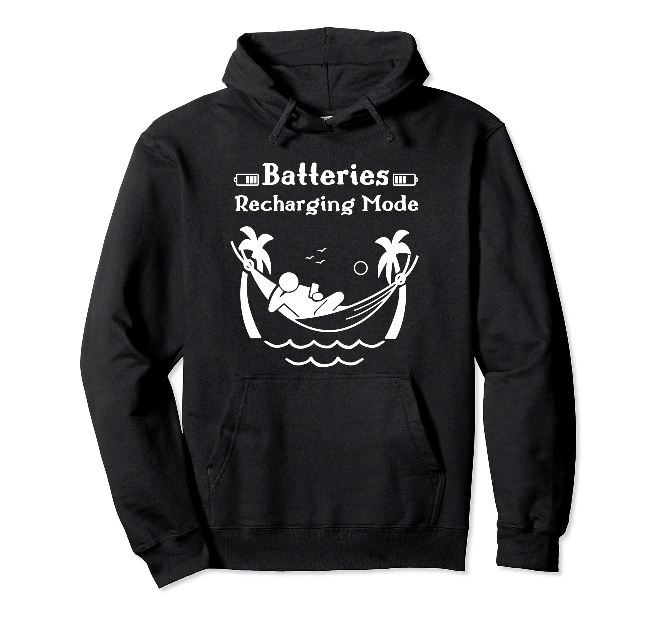 Batteries Recharging Mode Self Love Hoodie - Minimalist Print Men Women - T-Shirt, Sweatshirt, Hoodie