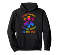Emotional Support Human Do Not Pet Tie Dye Hoodie - Unique Graphic Unisex - T-Shirt, Sweatshirt, Hoodie